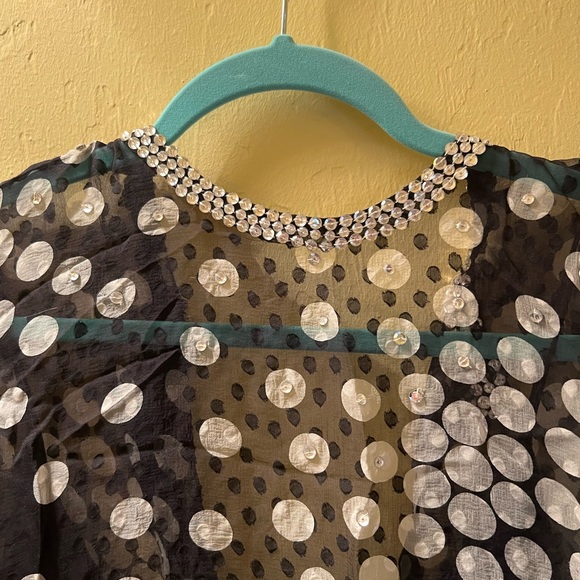 Ruben Panis Vtg Sheer Silk dress with 3 layers sheer silk under dress. - Picture 14 of 15